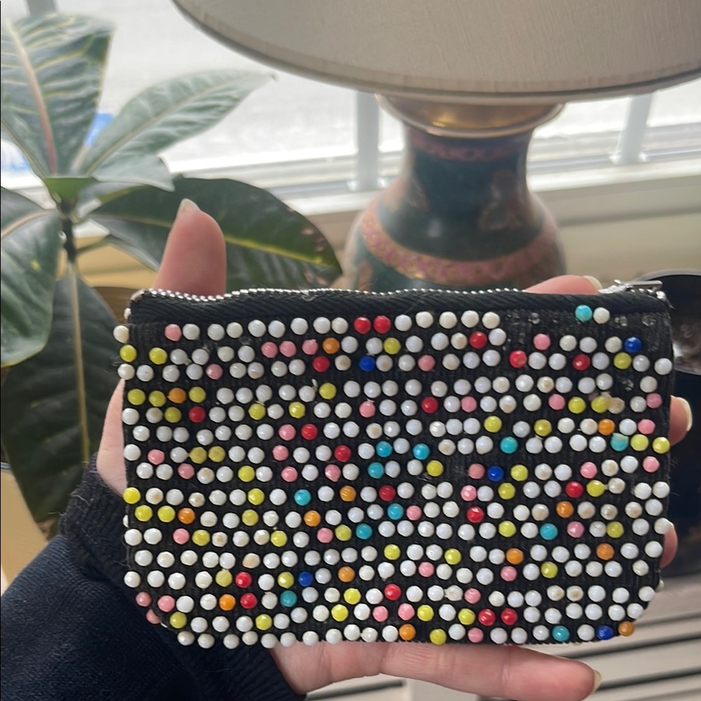 Vintage Colorful Studded Women's Pouch - Picture 2 of 6